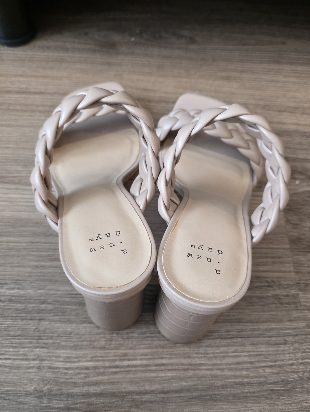 A New day Braided Strap Sandal Heels -8 - Picture 2 of 5